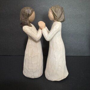 2000 Willow Tree Sisters by Heart Sculpted Figures Hand Painted Resin Demdaco